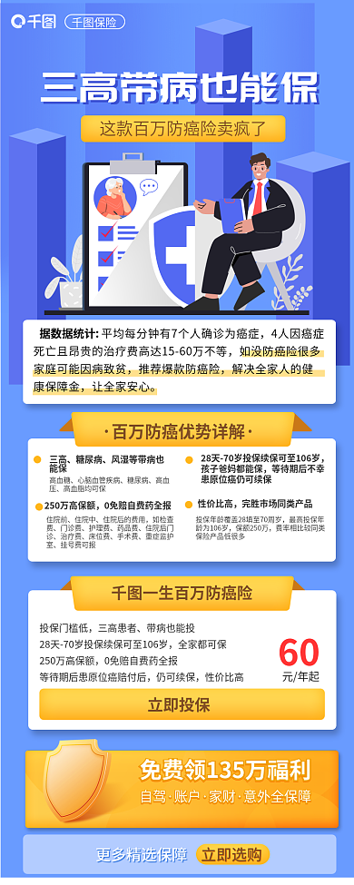 案例防癌保险据数据统计也能保详解信息长图