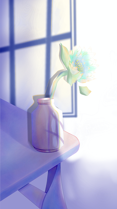 手绘新媒体壁纸配图背景手机壁纸