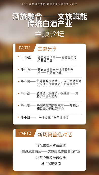 酒店文酒旅融合文旅赋能论坛安排表海报