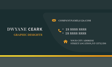 英文名片CEARKLOOG简易款式