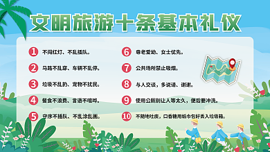 简约小清新10便后要冲洗基本礼仪展板展架