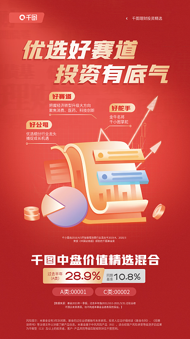 股票投资潜力好公司聚焦消费红色宣传海报