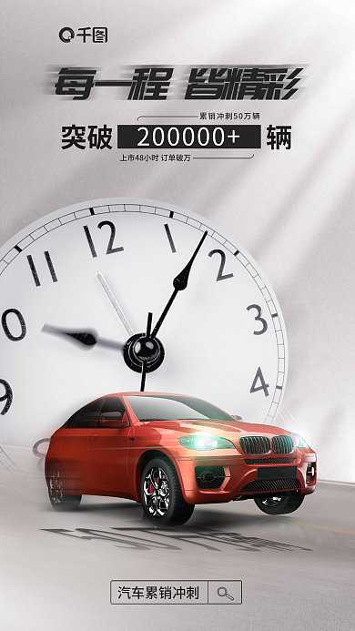 简约创意突破海报