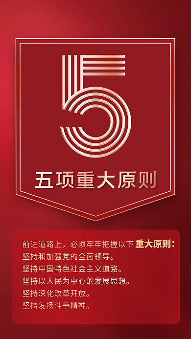 党建风重大原则前进道路上十大速读二十大报告系列海报
