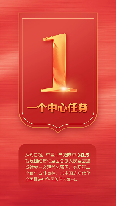 党建风从现在起中心任务二十大报告系列海报