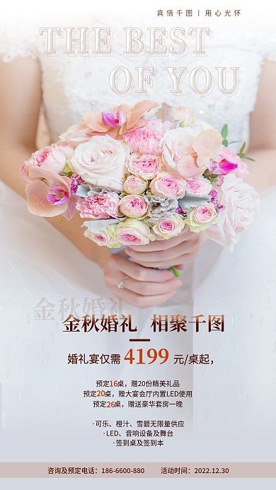 婚礼高端预定桌可乐酒店促销