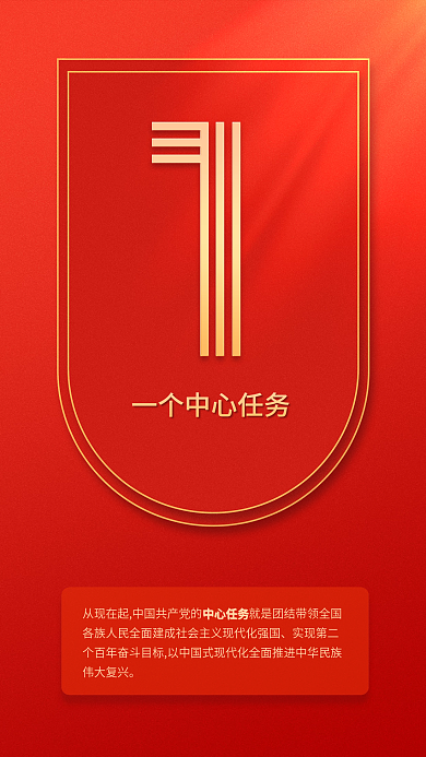 9个数字中心任务二十大报告系列海报