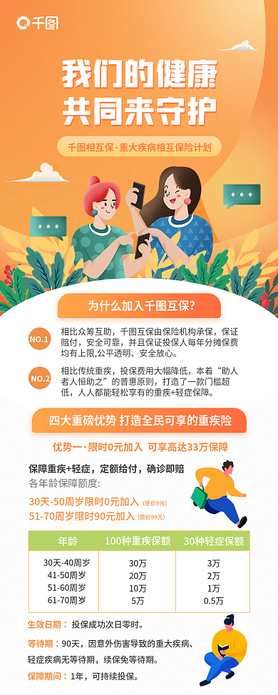 相互保险NO1保证赔付医疗保健健康理财产品长图