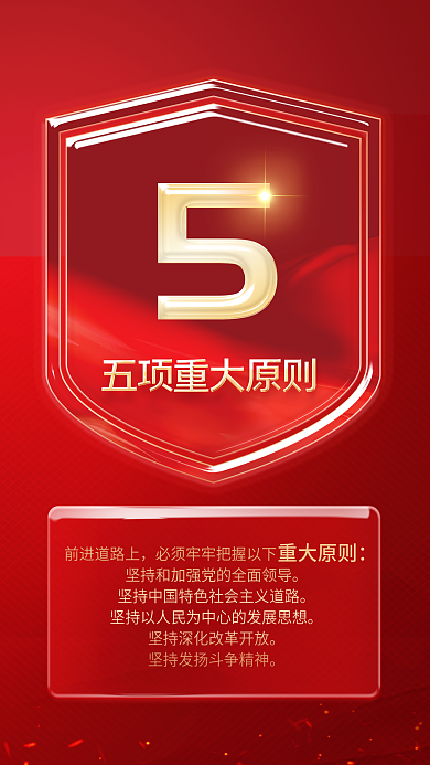 党建风前进道路上重大原则十大速读二十大报告系列海报