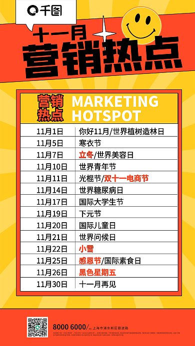 11月笔记营销热点ADD海报