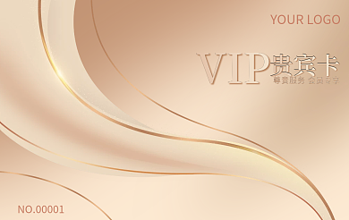 简约白金VIP贵宾卡