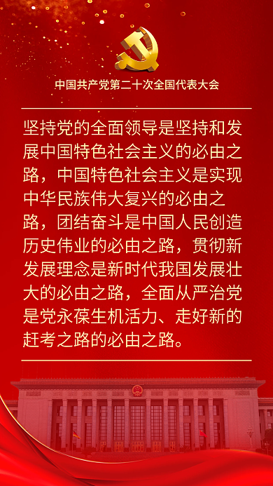 二十大表述鼓舞人心海报