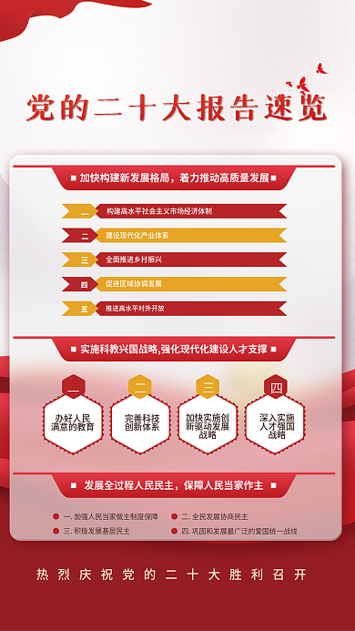 二十大办好人民满意的教育宣传系列海报