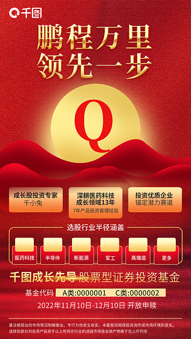 红金大气医药科技半导伴投资海报