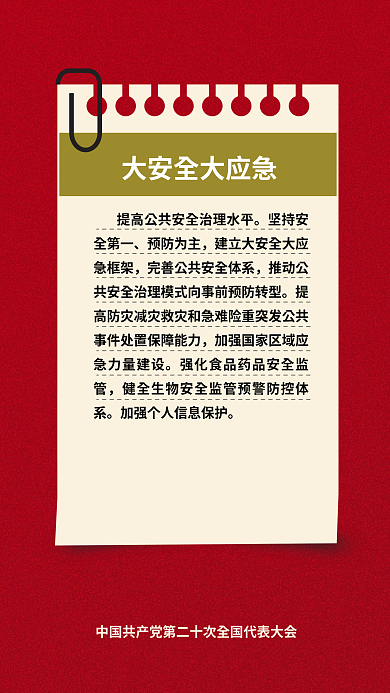 二十大预防为主民生的重要表述海报