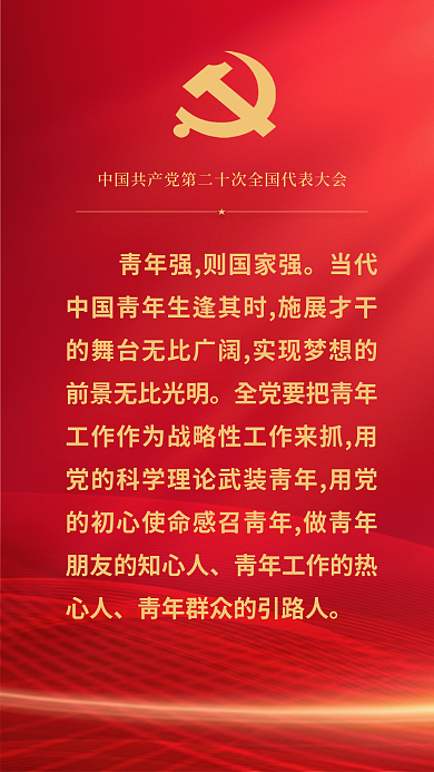 红金党建报告关于教育的重要表述海报