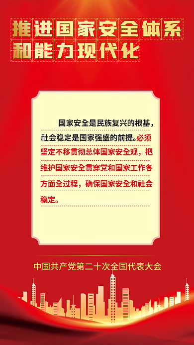 二十大必须方面全过程新表述新论断海报