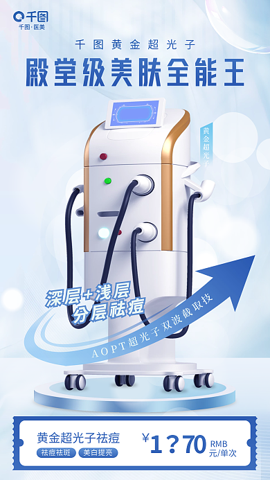 超光子医美70医美促销海报