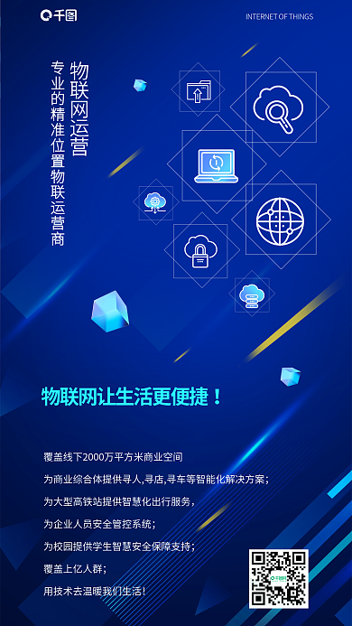 科技风物物联网运营介绍宣传海报