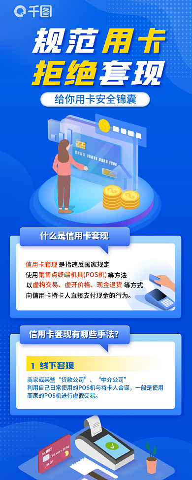 套现金融规范用卡知识普及信息长图