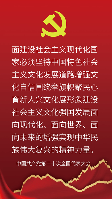 二十大向现代化面向世界党政宣传海报