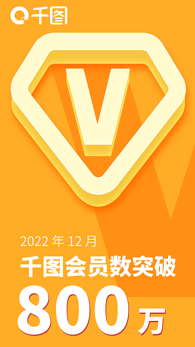 知识付费会员数突破800vip会员数宣传海报