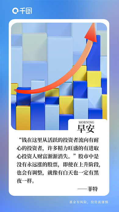 商务风基金有风险投资需谨慎企业早安海报投资基金营销
