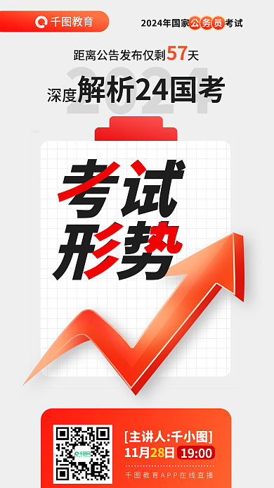 深度解析国考考试省考公务员考试形势海报