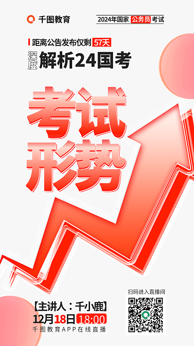 教育国考深度解析24国考考试形势直播公考