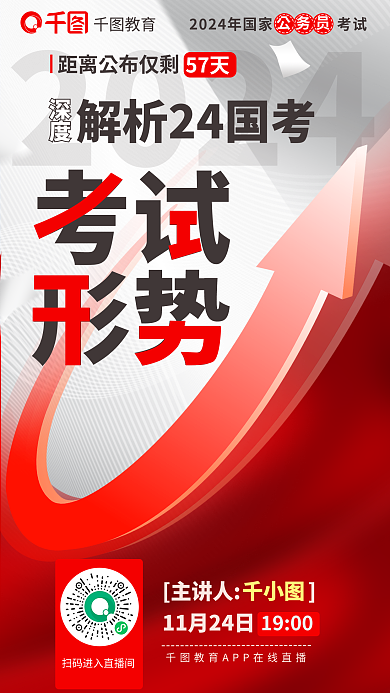 2024国考深度解析24国考考试形势海报