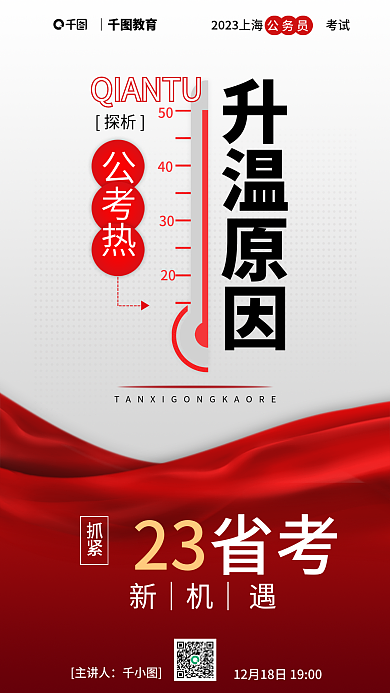 公考公考热探析原因探析宣传海报