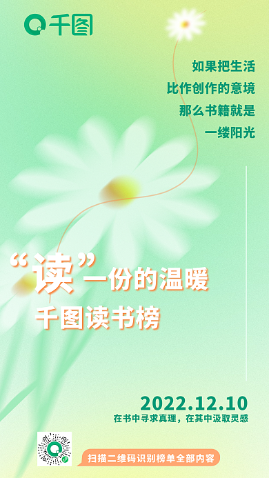 创意弥散读书榜一份的温暖背景读书榜宣传海报