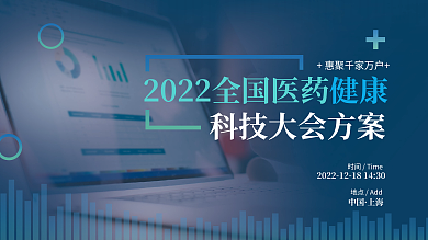 医疗大健康地点Add大会横版海报