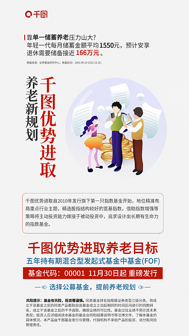 金融理财基金代码型基金发行海报