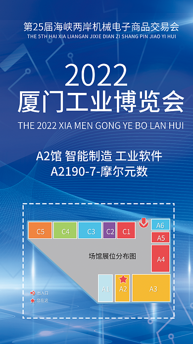 工业博览会2022您在这宣传海报