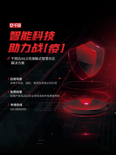 智能科技智能科技解决方案智能应用场景宣传海报