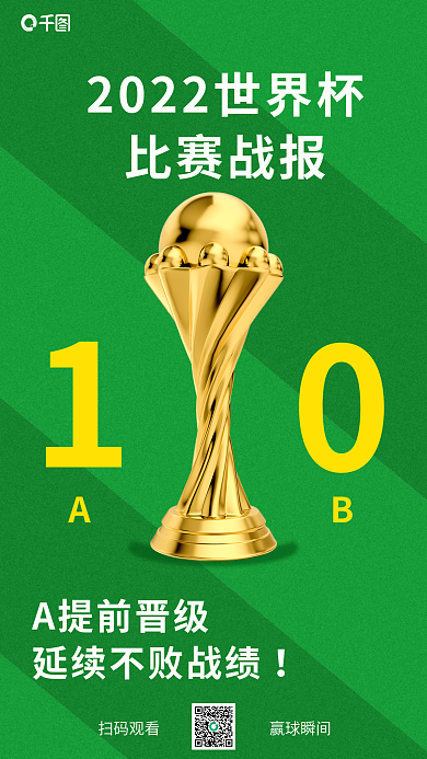 2022世界杯比赛战报A提前晋级战报3d海报