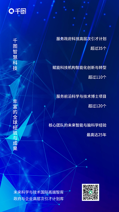 简约科技超过35个智慧科技科技高端智库企业宣传海报