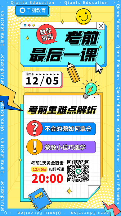 复古贴纸12月5日2000考试海报