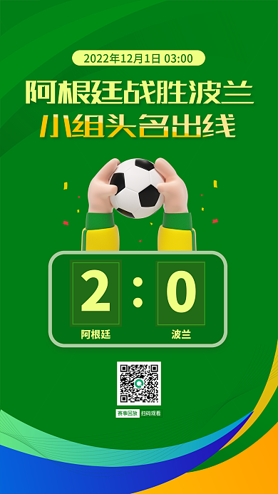 世界杯比分阿根廷波兰战报海报