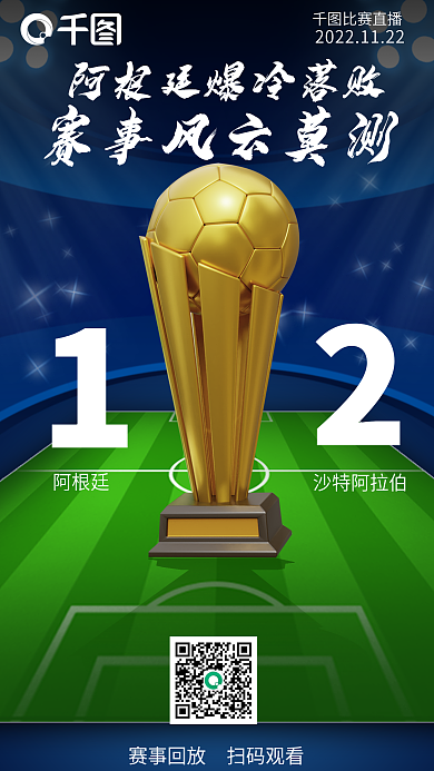 世界杯比分赛事回放扫码观看相关物料