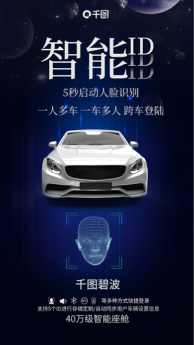 科技风智能ID汽车新车卖点宣传