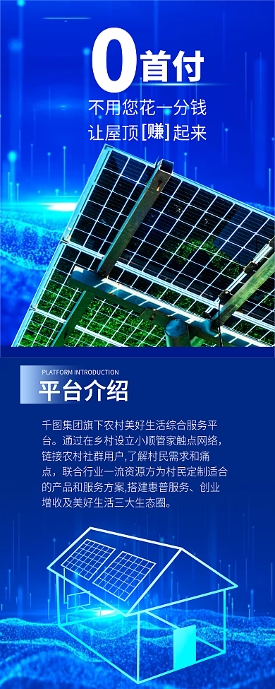 光伏新能源让屋链发电供电平台介绍长图