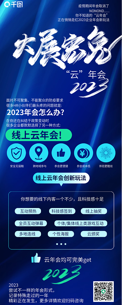创意科技你不知道的云年会信息h5长图