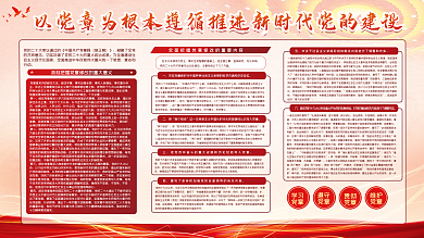 党的建设党章学习二十大海报