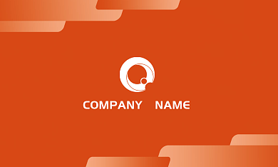 简约橙色职位NAME明亮彩色轻时尚企业名片