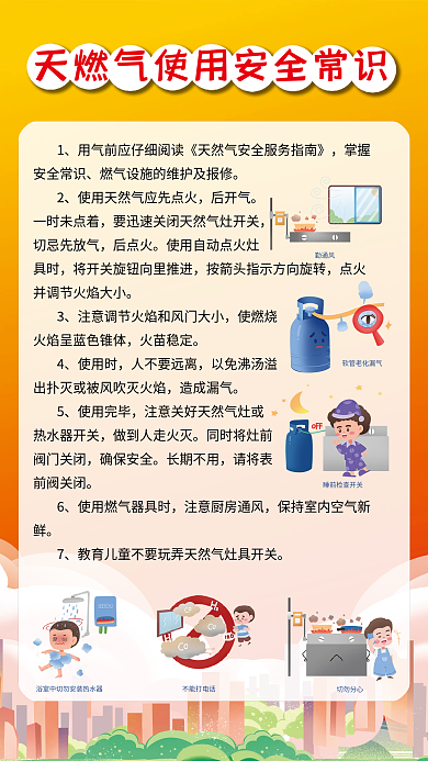 天燃气使用后开气一时未点着安全常识