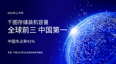 云存储量市场占有率手机科技海报