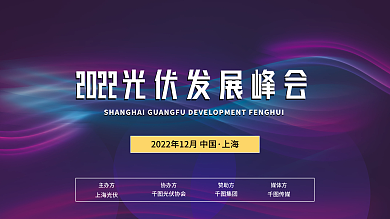 线条渐变主办方上海光伏光伏峰会
