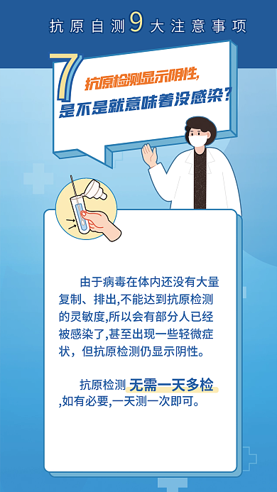 抗原自测抗原检测新冠阳性自测指南海报